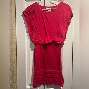 Size S pink dress 
Pencil cut bottom and oversized top